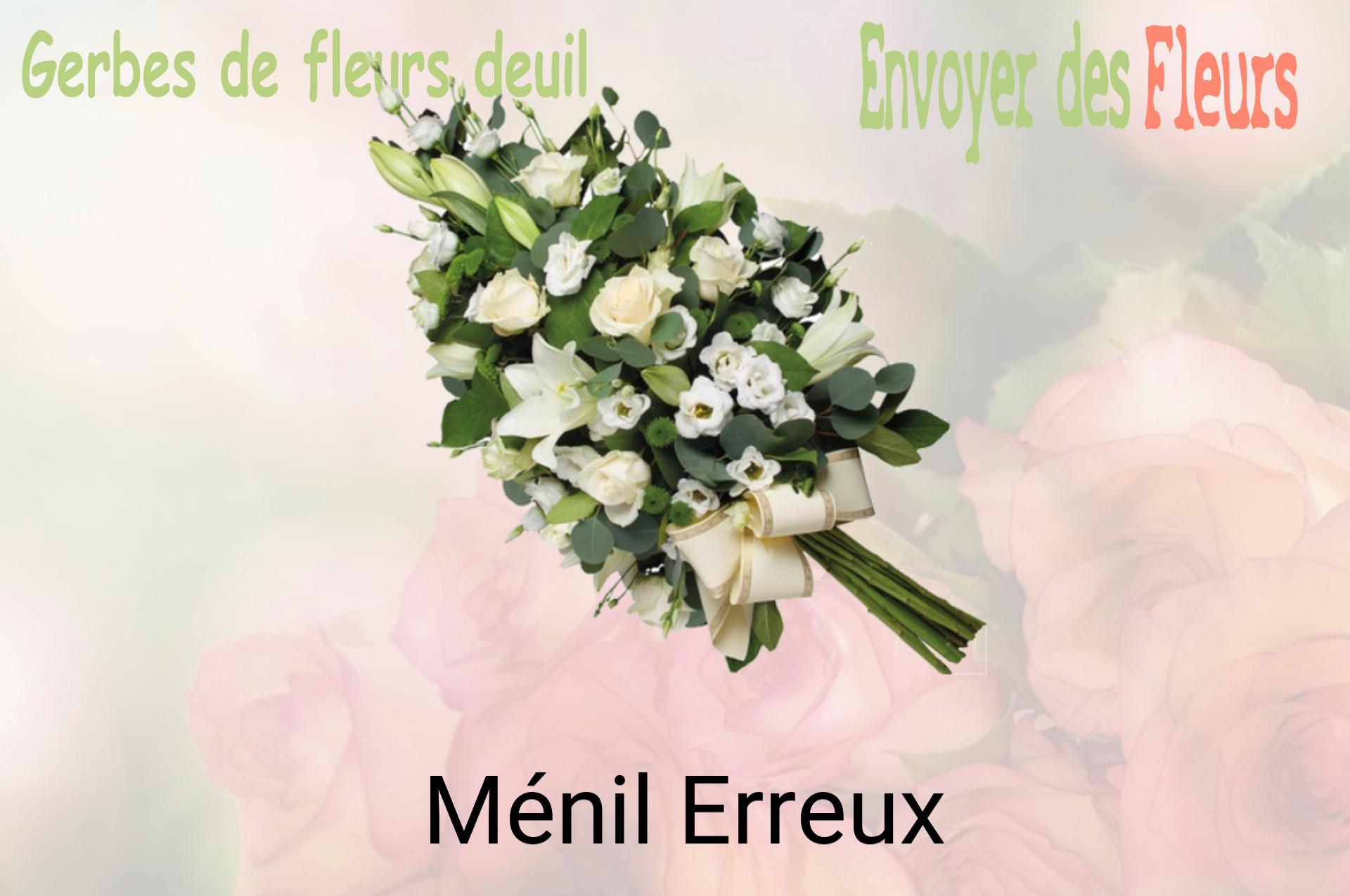 Gerbe de fleurs de deuil livrée à Ménil-Erreux